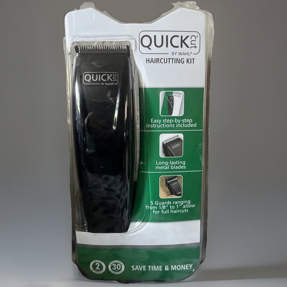 Wahl Quick Cut 10-Piece Home Haircutting Kit with Guide Combs & Steel Blades NEW